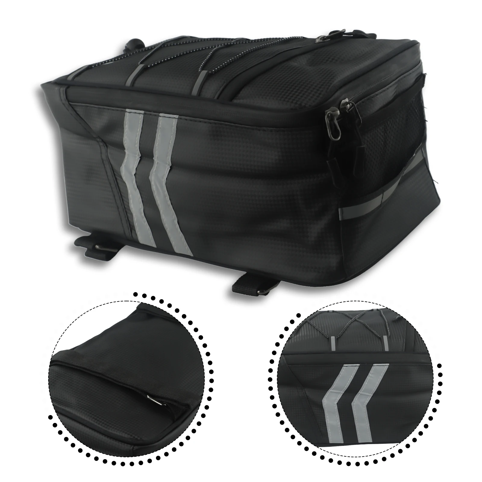 Panniers Waterproof Rear - Motorcycle 8L Rear Carrier Bag PU