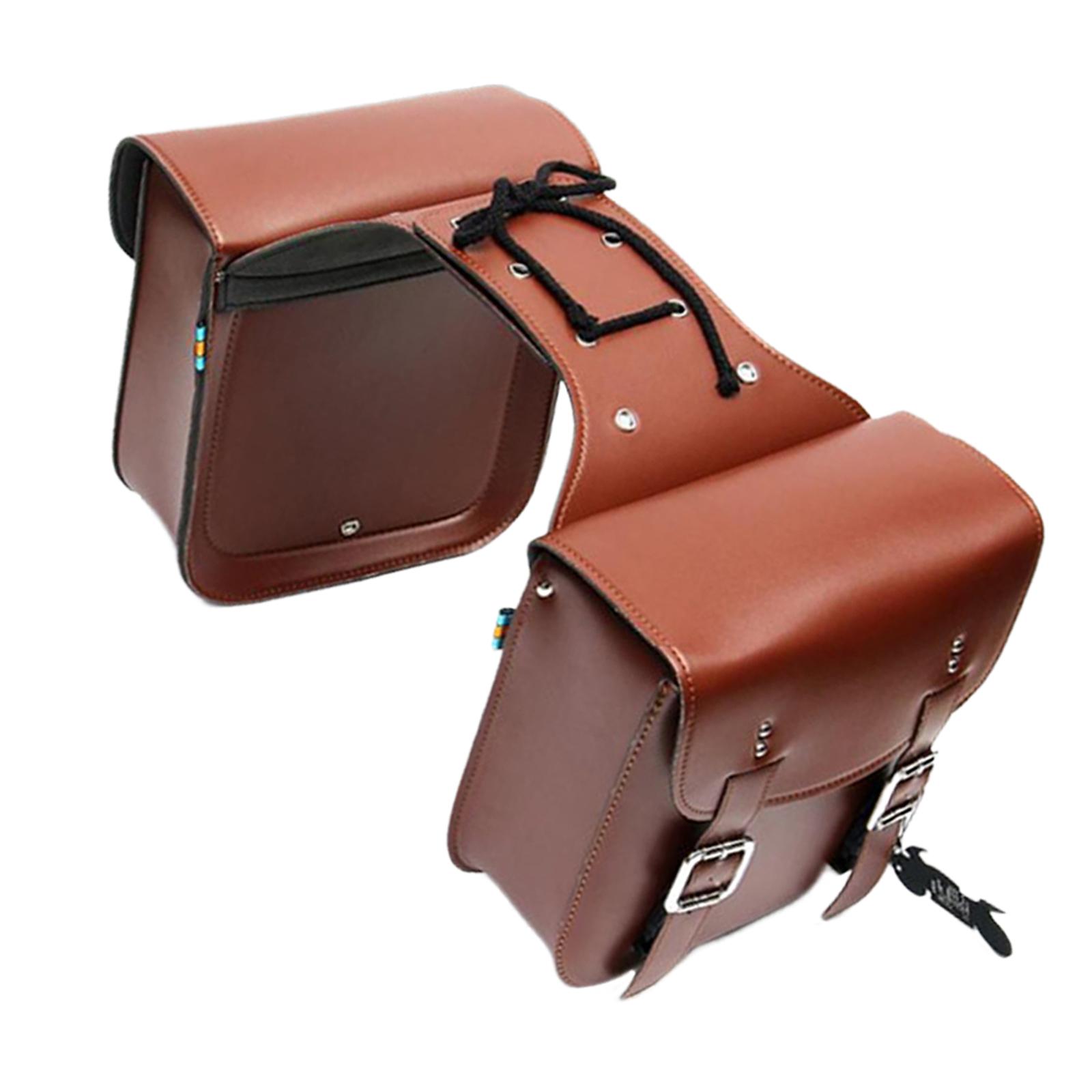 Panniers Waterproof Rear - Motorcycle Saddlebags with Quick Access Synthetic