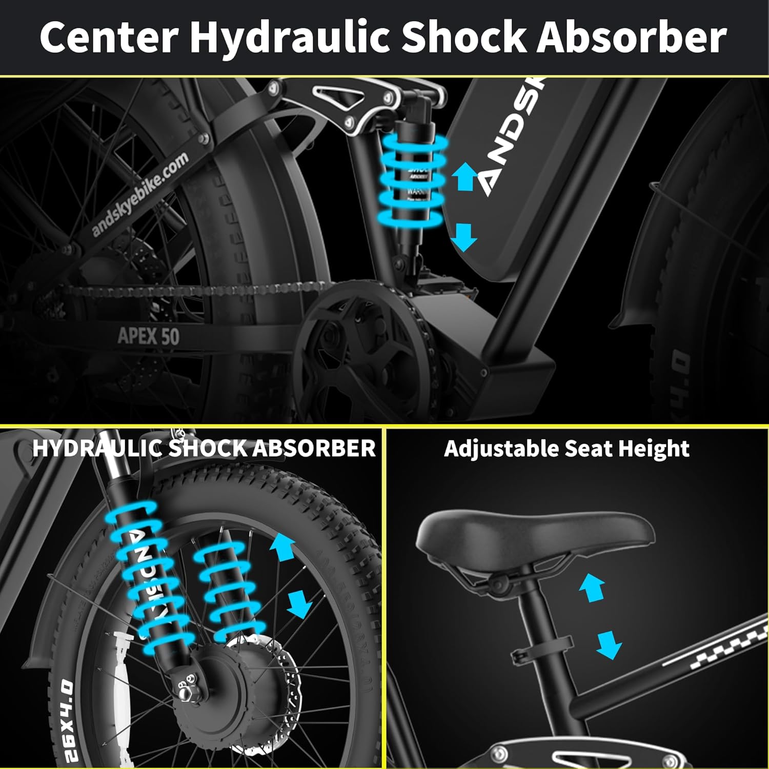 ANDSKY Apex50 AWD Electric Bik - Commuting On Road Bike 评论和价格