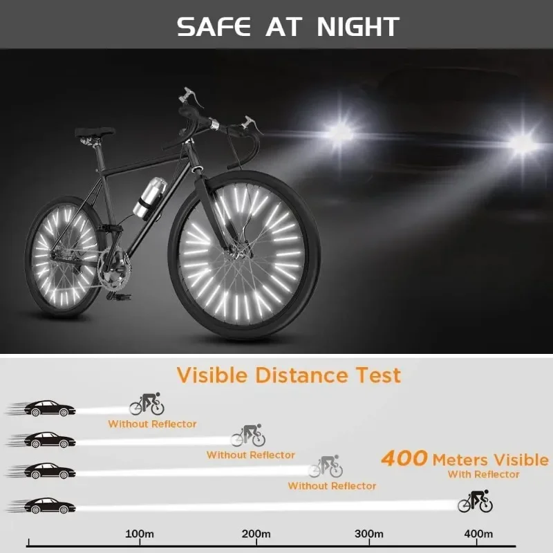 12PCS/set Tube Warning Strip R - Spoke Reflector Set 评论和价格