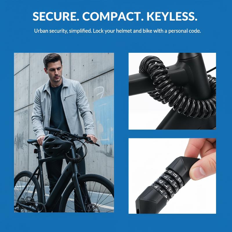 New Motorcycle Bicycle Anti-Th - Chain Lock Combination 评论和价格