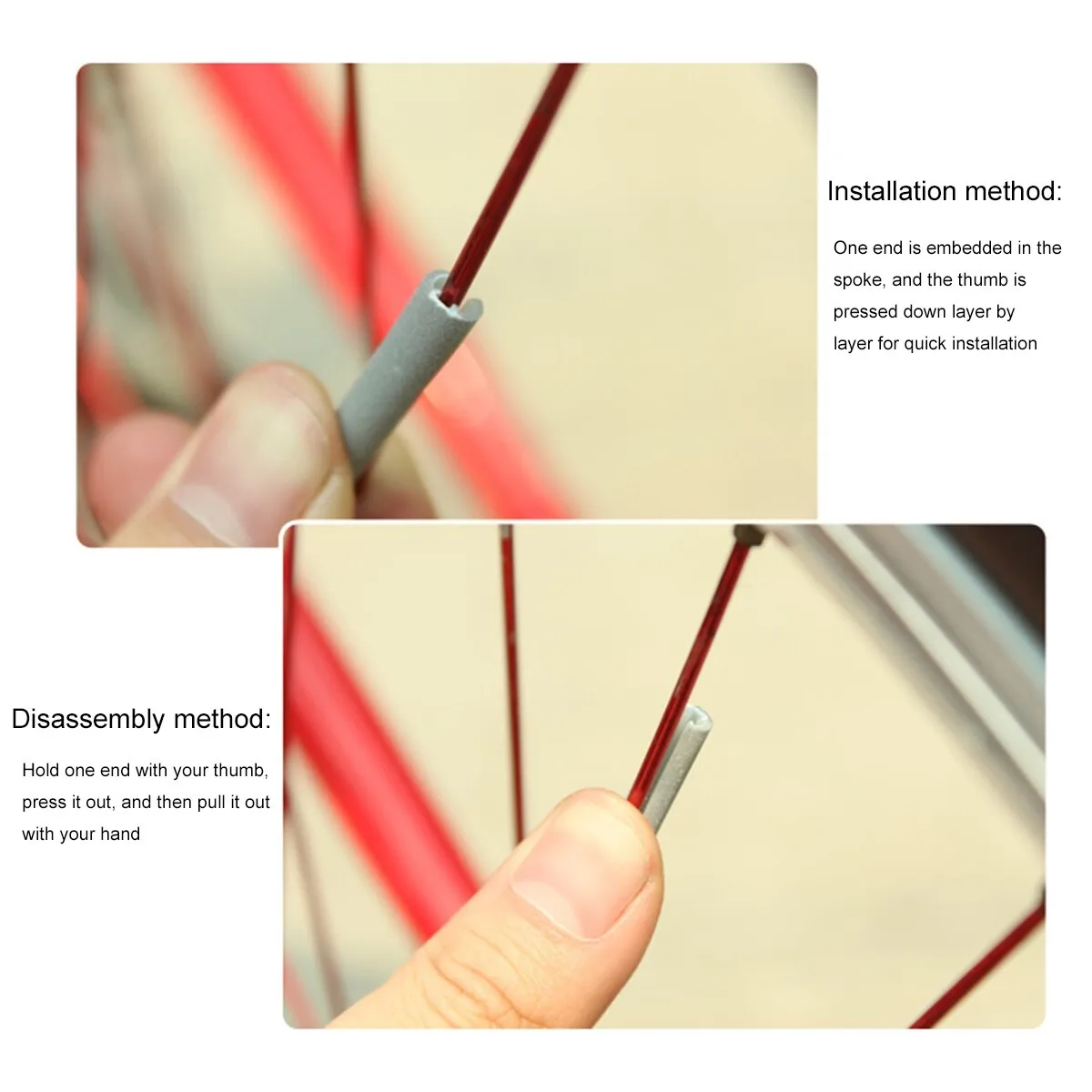 12pcs/set Bicycle Spoke ABS Hi - Spoke Reflector Set 评论和价格