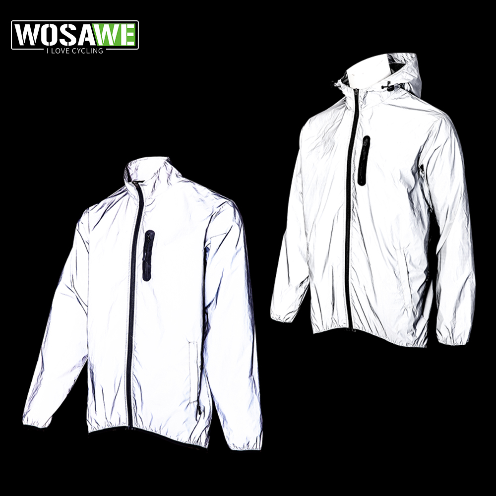 WOSAWE Men's Fully Reflective  - Cycling Rain Jacket Commute 评论和价格