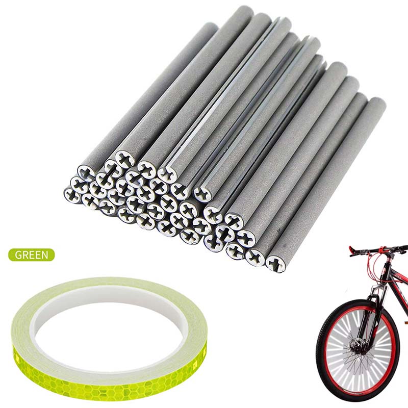 Green Outline Bike Spoke Refle - Spoke Reflector Set 评论和价格