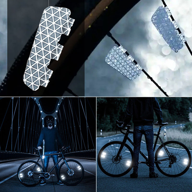4Pcs/Set Bike Reflective Stick - Spoke Reflector Set 评论和价格