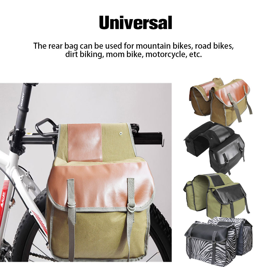30L Rear Rack Bag Bike Canvas  - Panniers Waterproof Rear 评论和价格