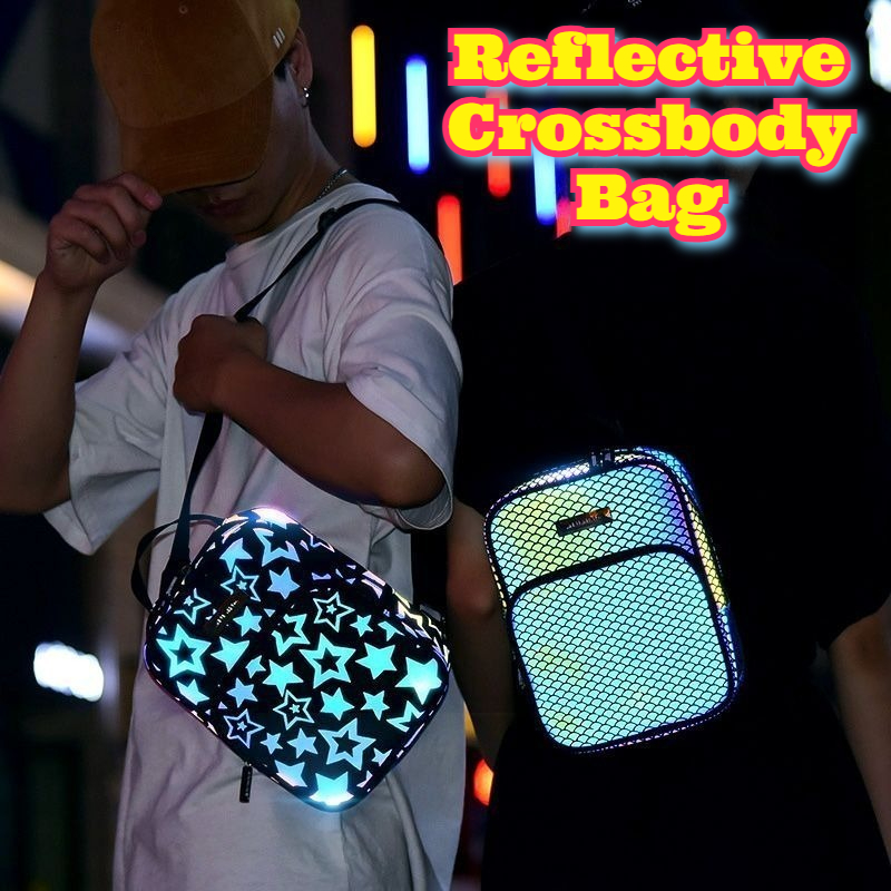 Reflective Crossbody Bag Multi - Cycling Commuter Backpack 评论和价格
