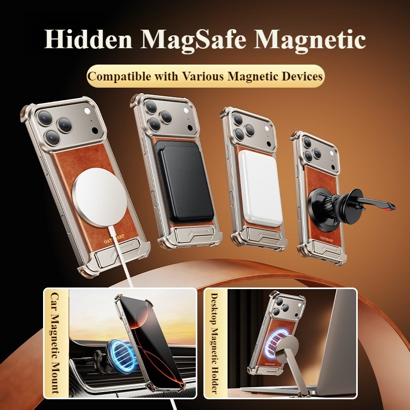 Oatsbasf Leather for iPhone 17 - Kickstand Adjustable 评论和价格