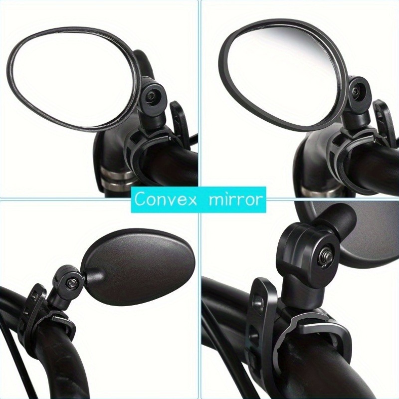 1/2PCS  Bike Mirrors, Acrylic  - Mirror Handlebar Convex 评论和价格