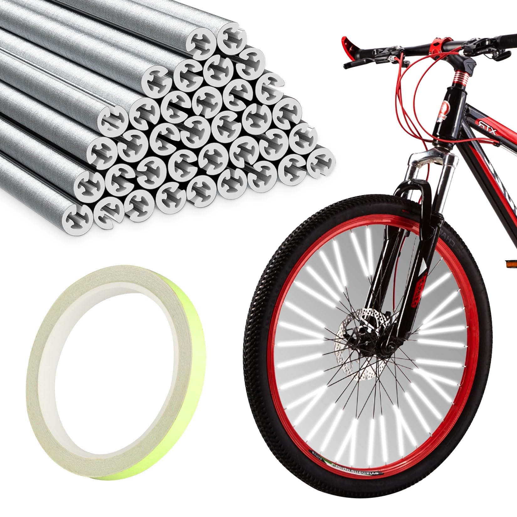 Bike Spoke Reflectors Set - 36 - Spoke Reflector Set 评论和价格
