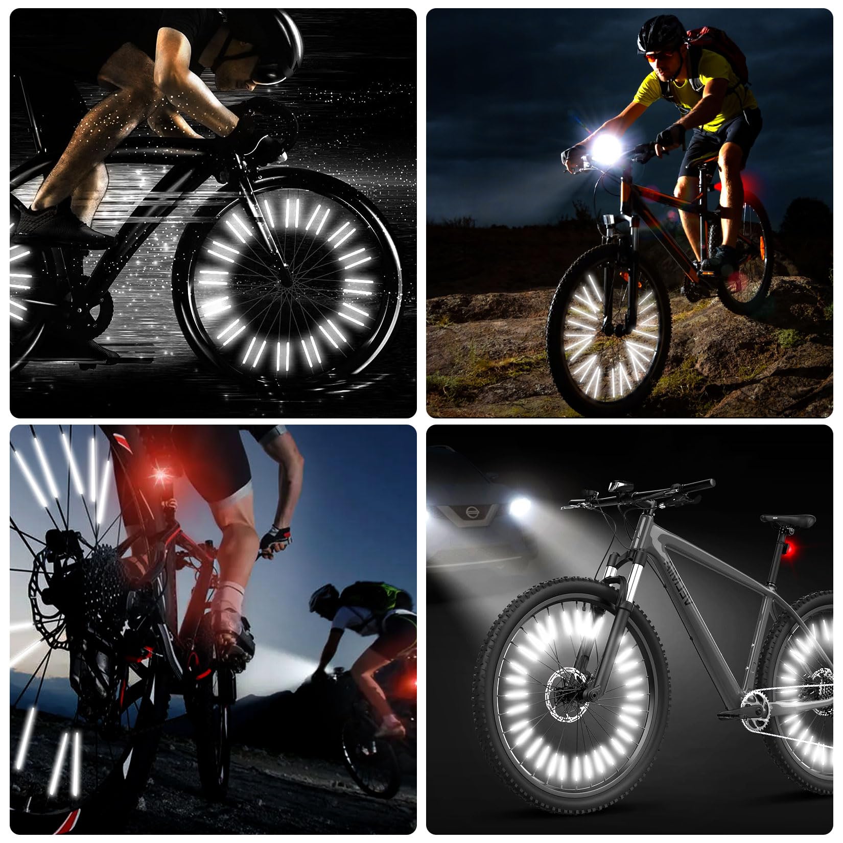 Bike Spoke Reflectors Set - 36 - Spoke Reflector Set 评论和价格