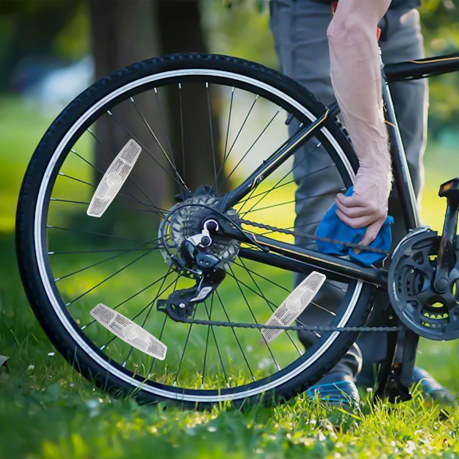 Bicycle Spoke Reflectors 8 Pie - Spoke Reflector Set 评论和价格