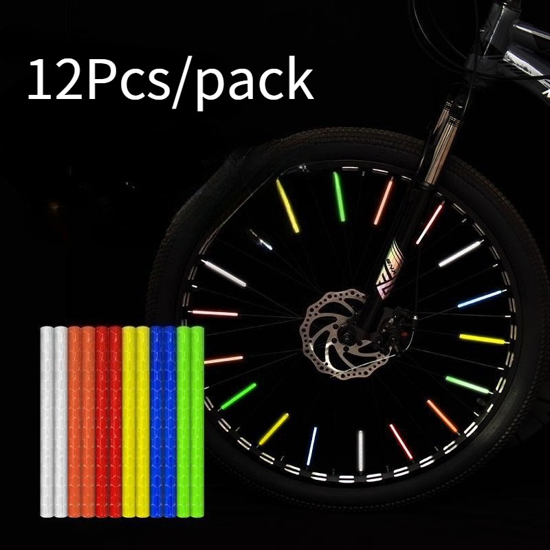 12Pcs/Set Bicycle Spoke Reflec - Spoke Reflector Set 评论和价格